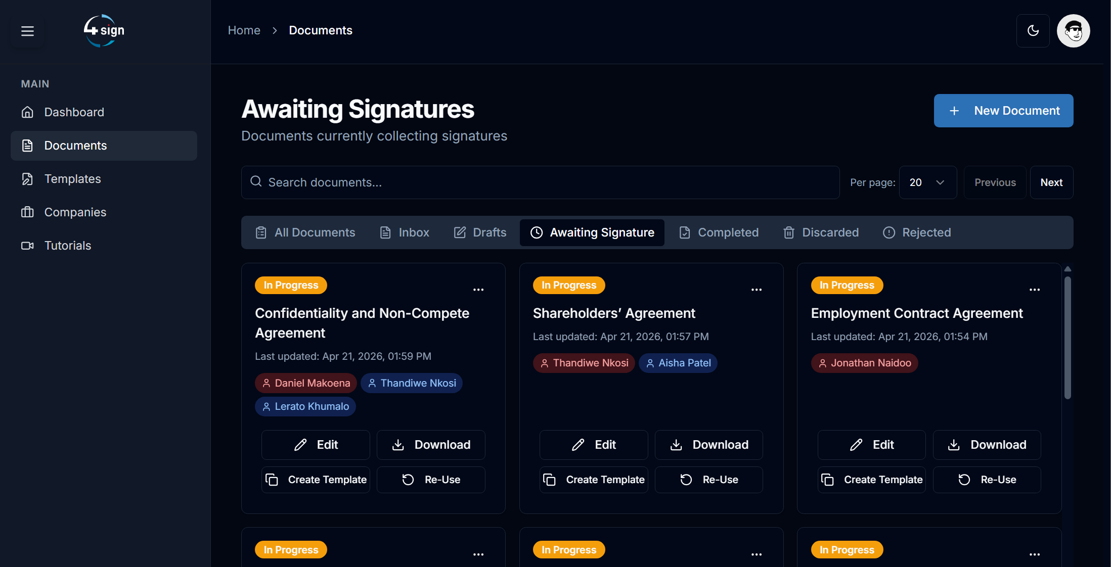 4Sign - Next-Generation Document Signing